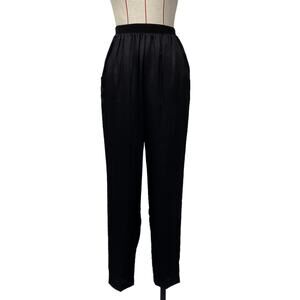 Vintage Teddi Sport Womens Size S Black Elastic Waist Pants